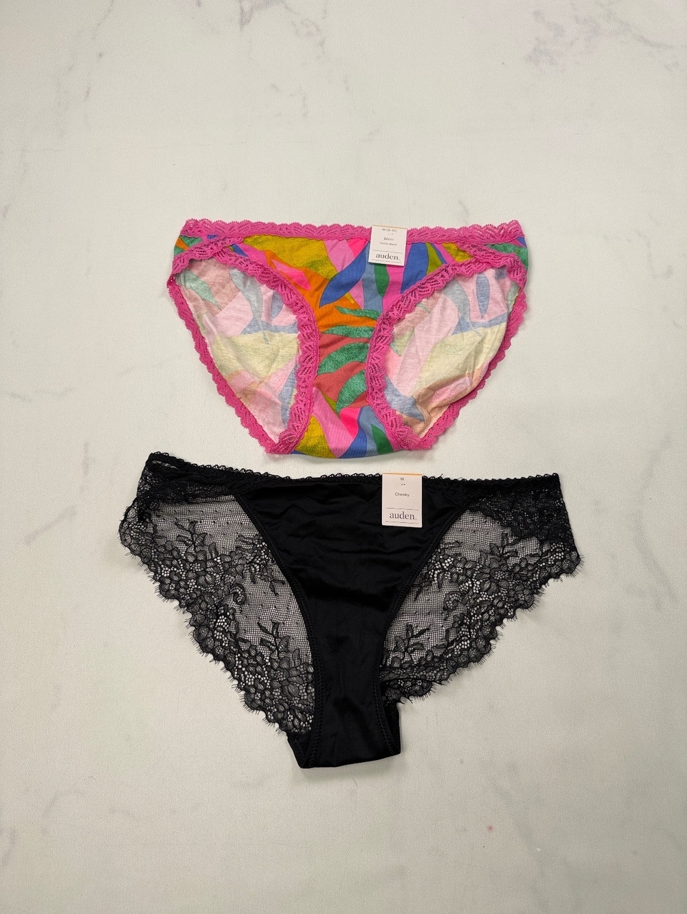 Auden Bikini Multi 90s VTG Printed Lot of 2 - Womens M